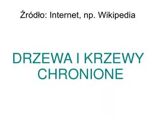 drzewa i krzewy chronione