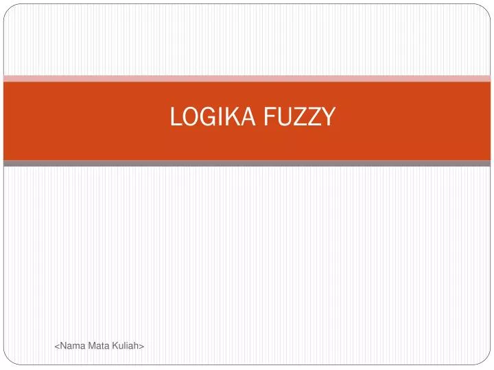 logika fuzzy