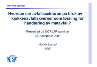 norvar seminar