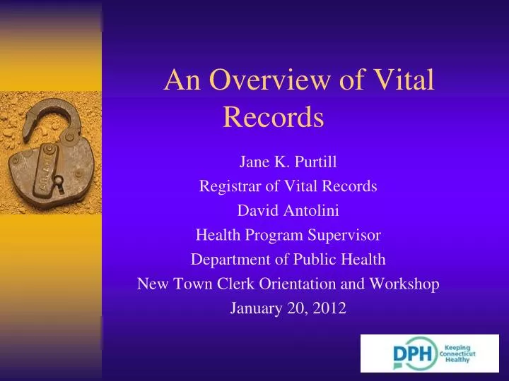 an overview of vital records