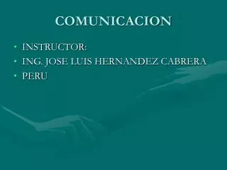 comunicacion