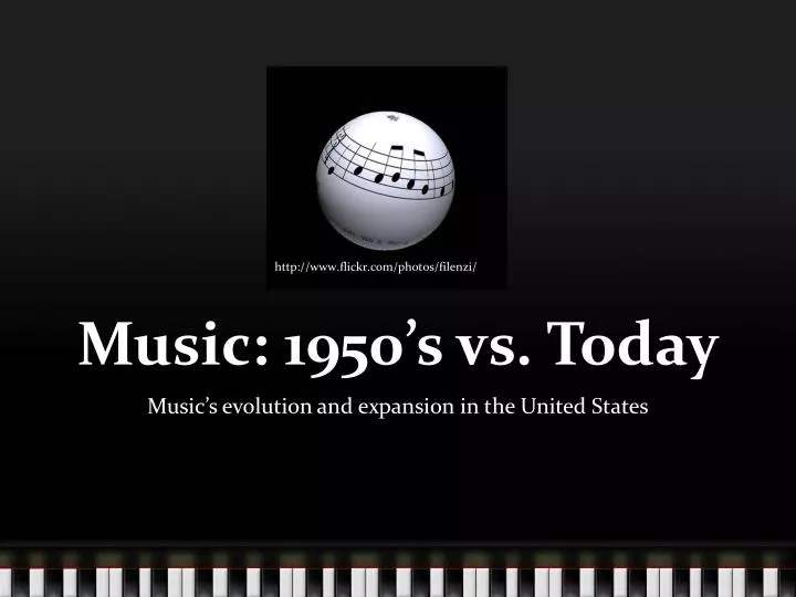 music 1950 s vs today