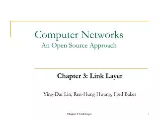 computer networks an open source approach