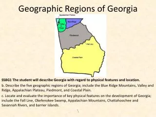 Geographic Regions of Georgia