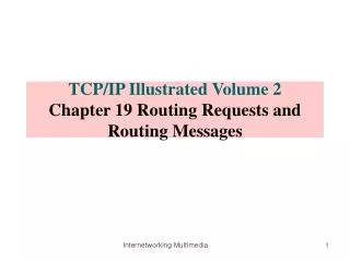 TCP/IP Illustrated Volume 2 Chapter 19 Routing Requests and Routing Messages