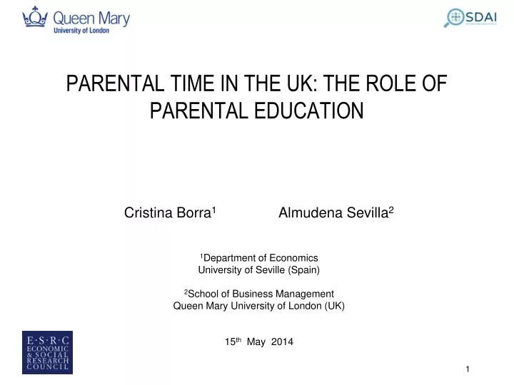 parental time in the uk the role of parental education