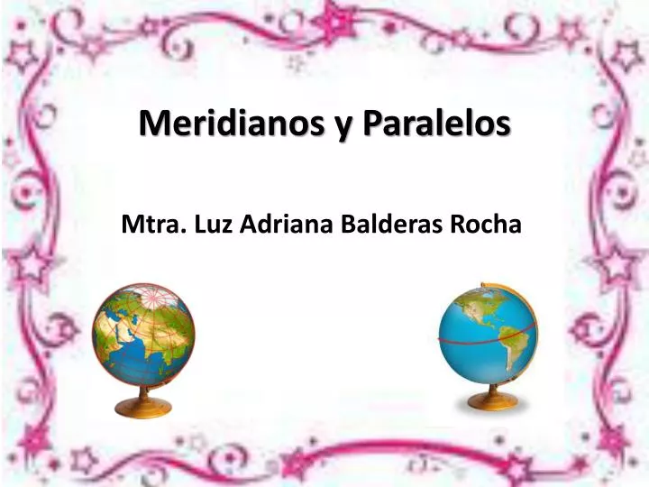 meridianos y paralelos