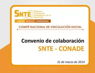 convenio de colaboraci n snte conade