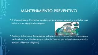 mantenimiento preventivo