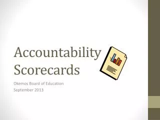 Accountability Scorecards