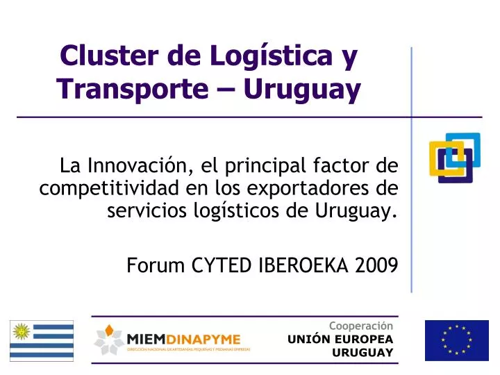 cluster de log stica y transporte uruguay