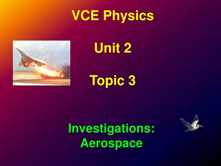 vce physics unit 2 topic 3