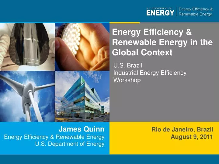 james quinn energy efficiency renewable energy u s department of energy