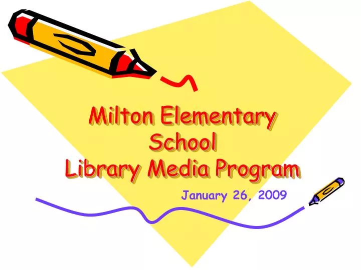 milton elementary school library media program