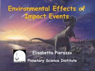 Environmental Effects of Impact Events