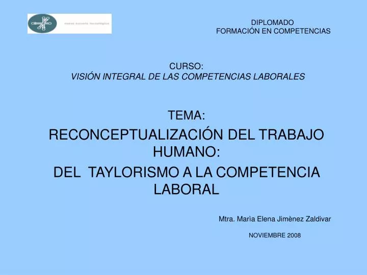 curso visi n integral de las competencias laborales