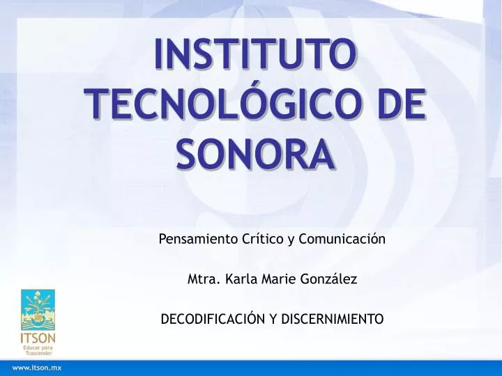 instituto tecnol gico de sonora