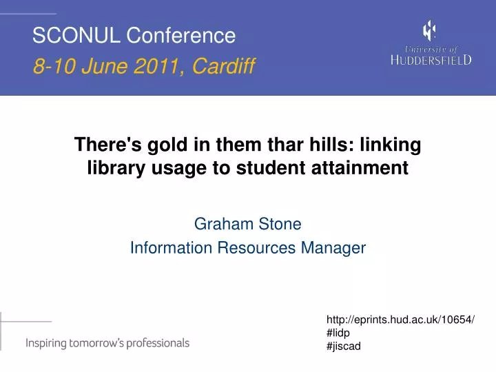 there s gold in them thar hills linking library usage to student attainment