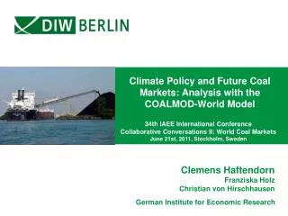 Climate Policy and Future Coal Markets: Analysis with the COALMOD-World Model