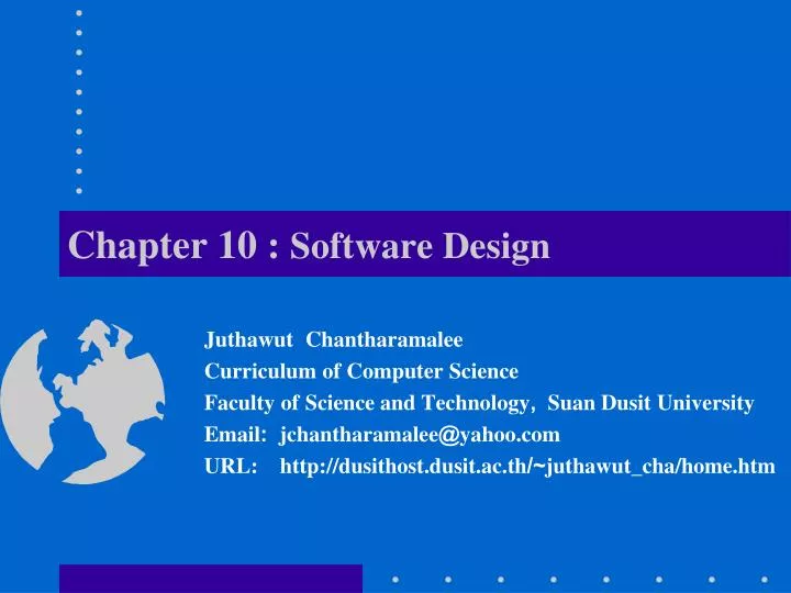 chapter 10 software design