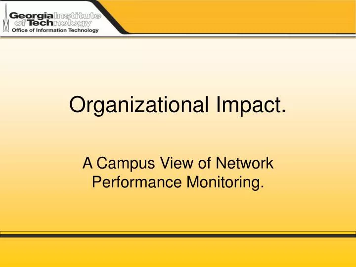 organizational impact