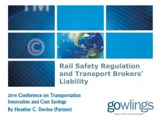 Rail Safety Regulation and Transport Brokers’ Liability
