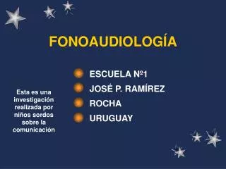 fonoaudiolog a