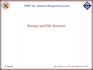 storage and file structure