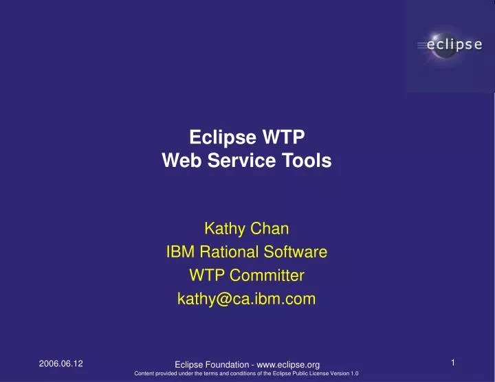 eclipse wtp web service tools