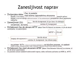 zanesljivost naprav