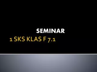 seminar