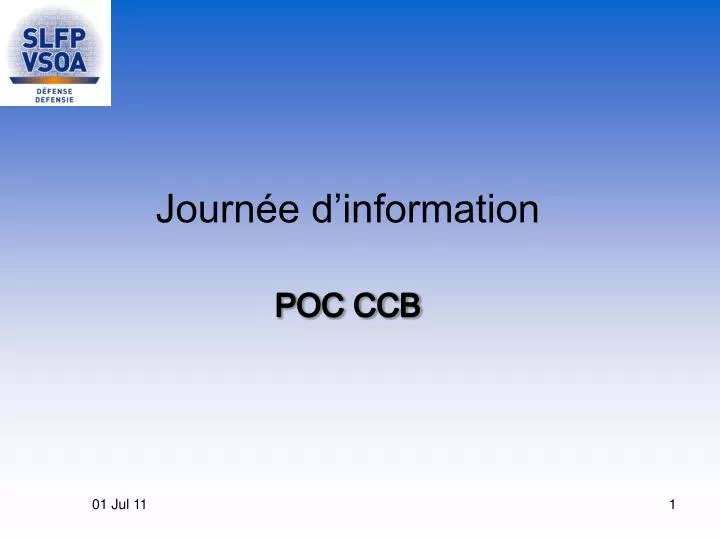 journ e d information poc ccb