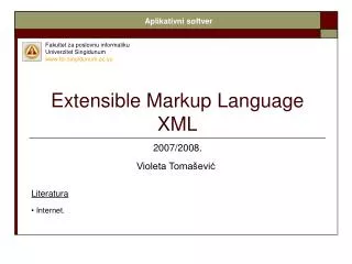 extensible markup language xml