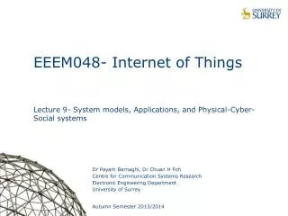 EEEM048- Internet of Things