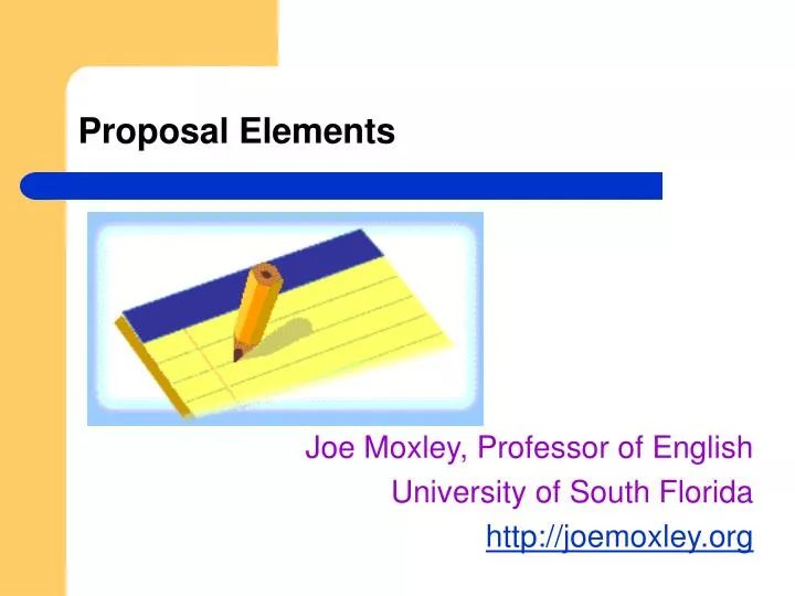 proposal elements