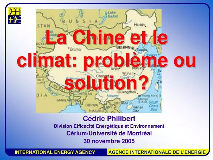la chine et le climat probl me ou solution
