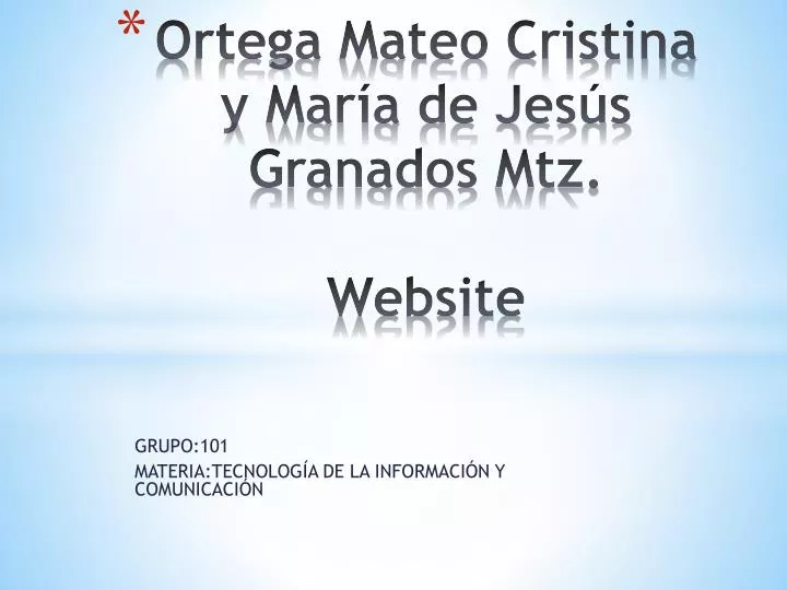 ortega mateo cristina y mar a de jes s granados mtz website