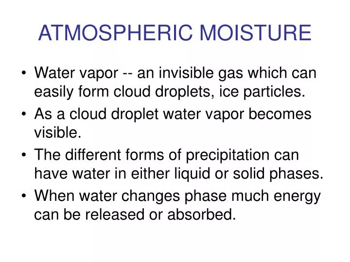 atmospheric moisture