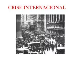 crise internacional