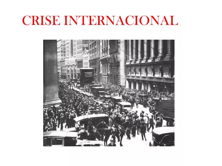 crise internacional