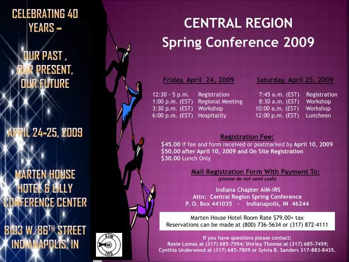 central region spring conference 2009