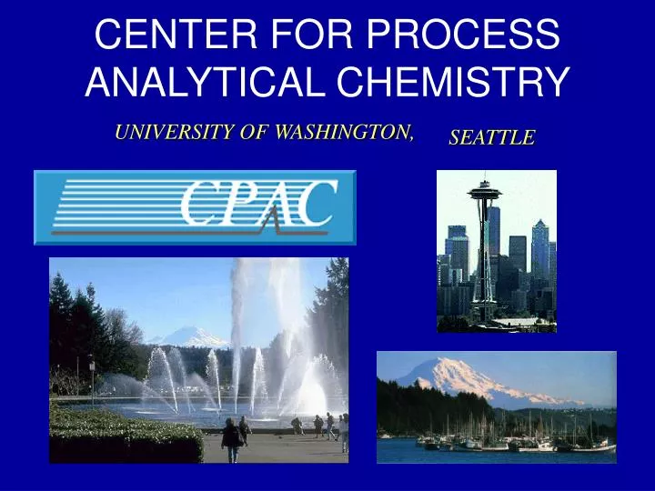 center for process analytical chemistry