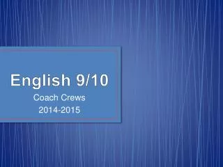 English 9/10