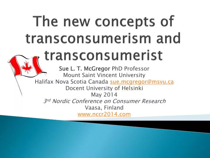 the new concepts of transconsumerism and transconsumerist