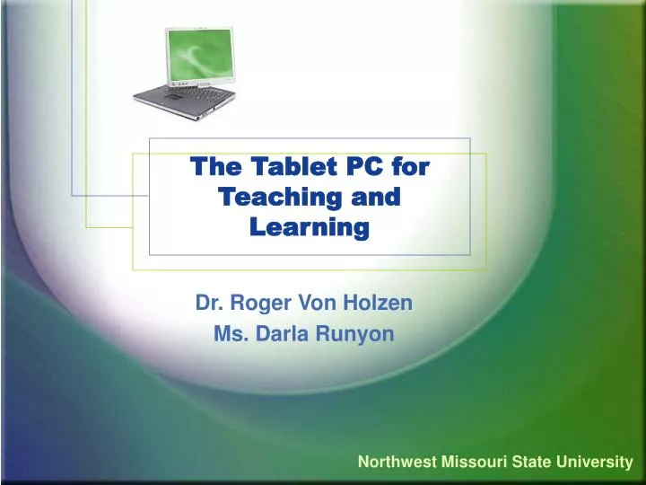 the tablet pc for teaching and learning