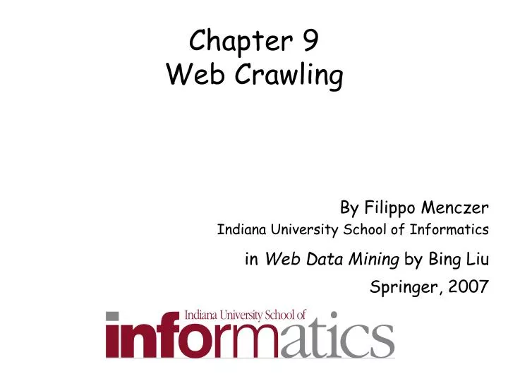 chapter 9 web crawling