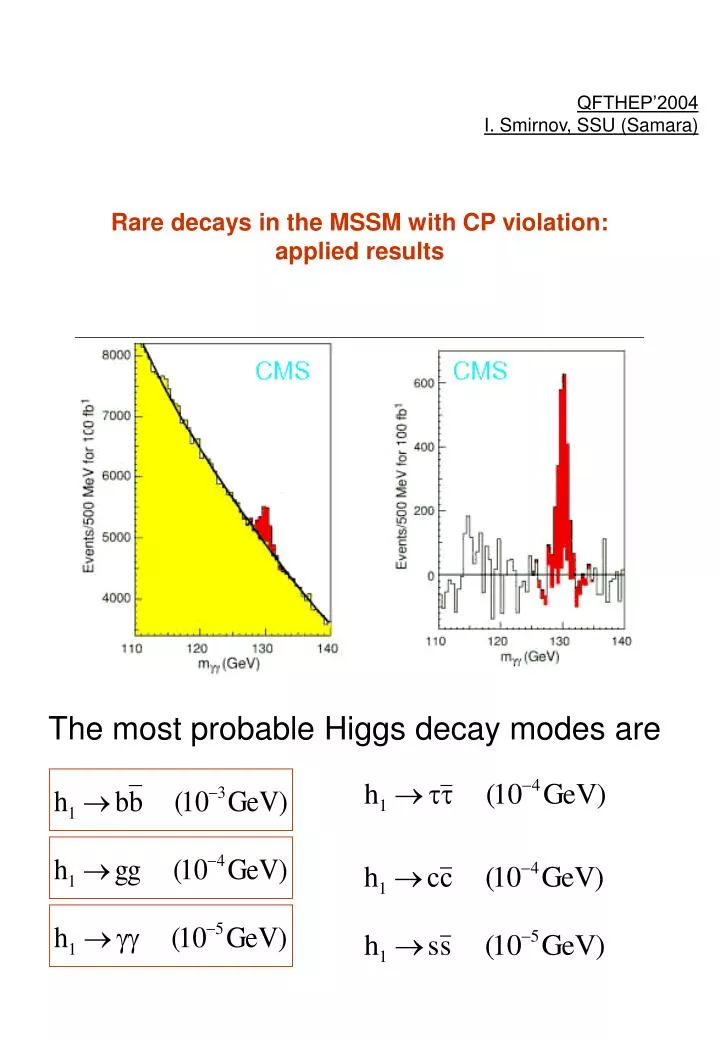 rare decays in the mssm with cp violation applied results