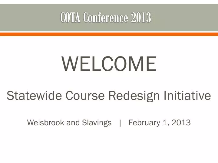 cota conference 2013