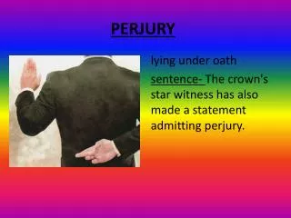 PERJURY