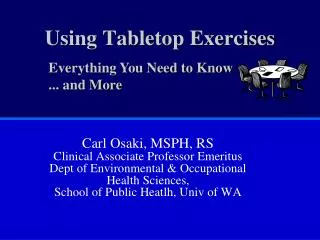 Using Tabletop Exercises